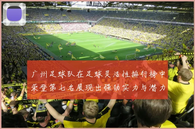 广州足球队在足球灵活性排行榜中荣登第七名展现出强劲实力与潜力